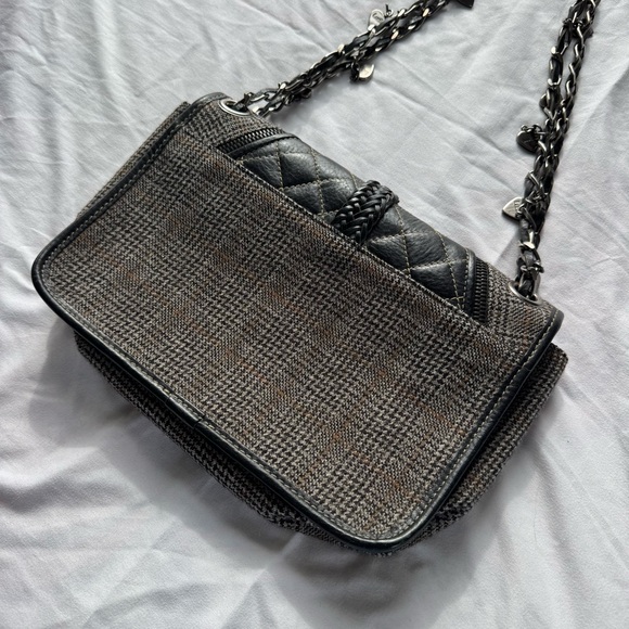 Luella Vintage Two-Way Chain Strap Tweed Handbag - Picture 3 of 6